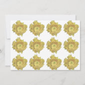 Gele Cactus Bloem 50 en Fabulous Verjaardag Kaart (Achterkant)