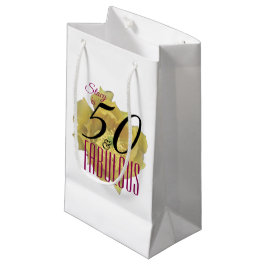 Gele Cactus Bloem 50 en Fabulous Verjaardag Klein Cadeauzakje