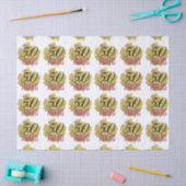 Gele Cactus Bloem 50 en Fabulous Verjaardag Tissuepapier (Craft)