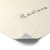 Gele Cactus Bloem Botanische Kunst Poster (Hoek)