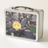 Gele cactus bloem in de lente (Achterkant)