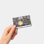 Gele cactus bloem in de lente badge (Handheld)