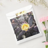 Gele cactus bloem in de lente bedankzakje (Gezegeld)