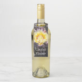 Gele cactus bloem in de lente flessenhanger (Op fles)