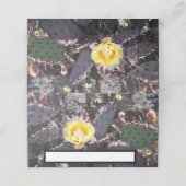 Gele cactus bloem in de lente plaatskaartje (Buitenkant ongevouwen)