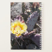 Gele cactus bloem in de lente planner (Achterkant)