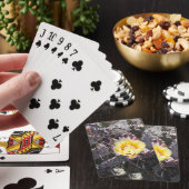 Gele cactus bloem in de lente pokerkaarten (Insitu)