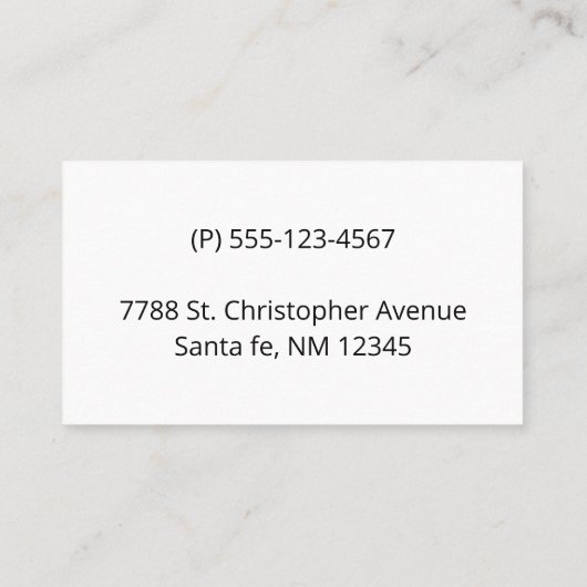 Gele cactus bloem in de lente visitekaartje (Achterkant)