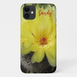 Gele Cactus Bloem iPhon Hoesje Custom