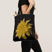 Gele cactus bloem tote bag (Dichtbij)