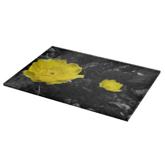 Gele Cactus Bloom Cutting Board Snijplank