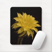 Gele cactusbloem muismat (Met muis)