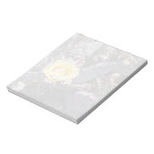 Gele cactusbloem notitieblok (Linkerzijde)