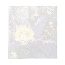 Gele cactusbloem notitieblok