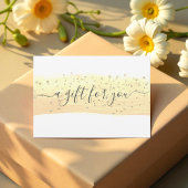Gele Cadeaubon Glitter Voucher