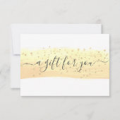 Gele Cadeaubon Glitter Voucher (Voorkant)