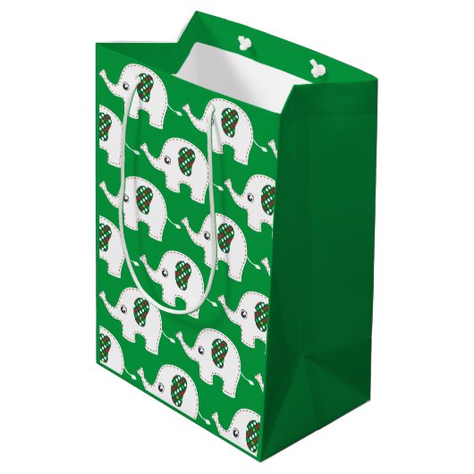 Gele cadeautas voor olifanten (Achterkant Gekanteld)