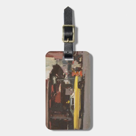 Gele Cadillac 2012 Bagagelabel (Voorkant verticaal)