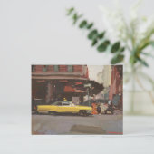 Gele Cadillac 2012 Briefkaart (Staand voorkant)