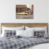 Gele Cadillac 2012 Canvas Afdruk (Insitu (Slaapkamer))