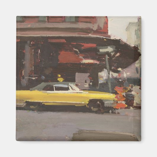 Gele Cadillac 2012 Magneet (Voorkant)