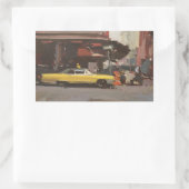 Gele Cadillac 2012 Rechthoekige Sticker (Tas)