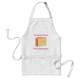 Gele Cake Red Icing Promotionele Aprons Standaard Schort