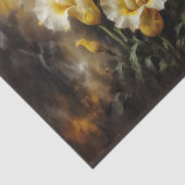 Gele calla lelie bloemencompositie #3 tissuepapier (Detail)