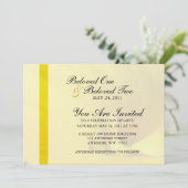 Gele Calla Lily Bloem Kaart (Staand voorkant)