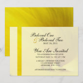 Gele Calla Lily Bloem Kaart (Voorkant / Achterkant)