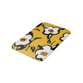 Gele Camellia, schetsmatig bloemig . Badmat (Gekanteld)