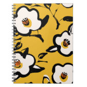 Gele Camellia, schetsmatig bloemig . Notitieboek (Voorkant)