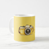 Gele Camera Ciao Bella Koffiemok (Voorkant links)