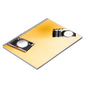 gele camera's notitieboek (Linkerzijde)