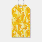 Gele Camo Kleurrijk Plezier Cadeaulabel (Voorkant)