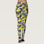 Gele Camo Leggings (Achterkant)