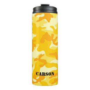 Gele Camo NAAM Sport Actief Avontuur Fun Thermosbeker