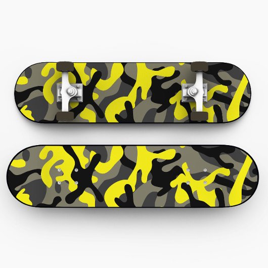 Gele Camo Skateboard | Camo Skateboard