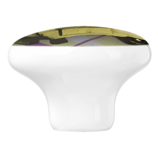 Gele  Camper Trailer knop (Zijkant)