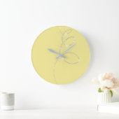 Gele Canarische Kristallen Grijze Infinity Diamond Grote Klok (Huis)