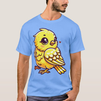 Gele Canarische Vogel vriend T-shirt