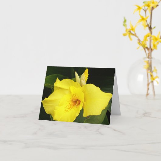 Gele Canna Kaart (Gele Bloem)
