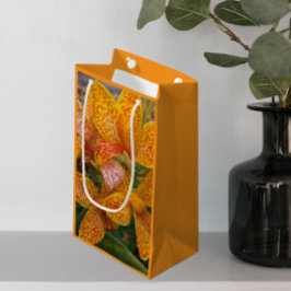 Gele Canna-lelie met rode spikkels bloem Klein Cadeauzakje