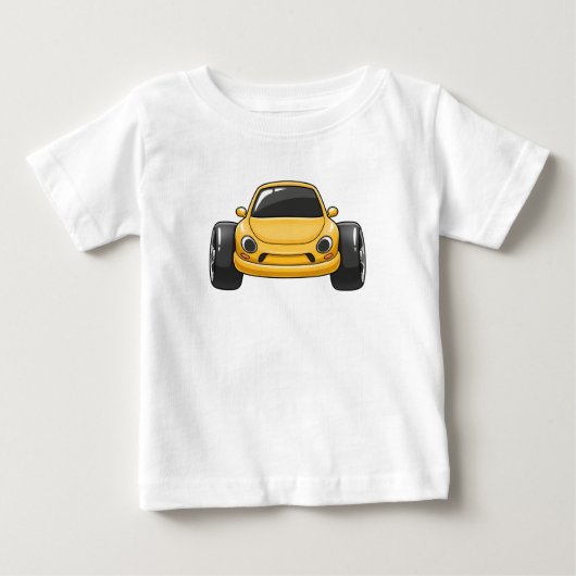 Gele Cartoon Auto (Voorkant)