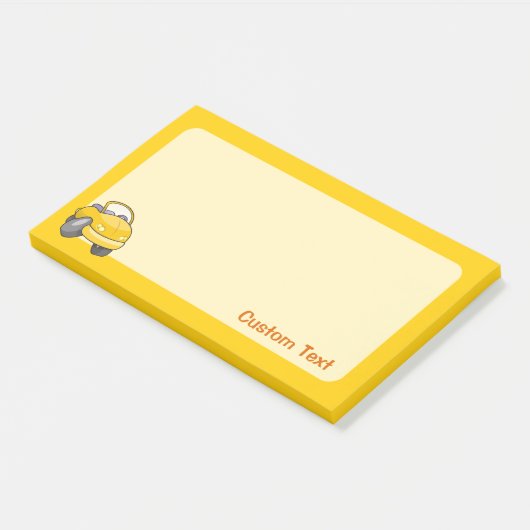 Gele Cartoon Post-it® Notes (Schuin)