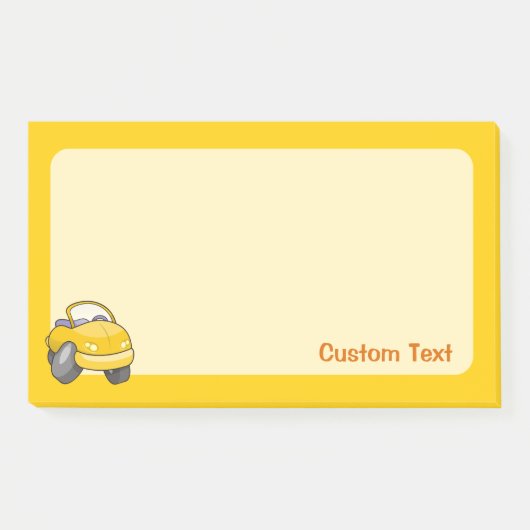 Gele Cartoon Post-it® Notes (Voorkant)