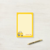 Gele Cartoon Post-it® Notes (Op bureau)