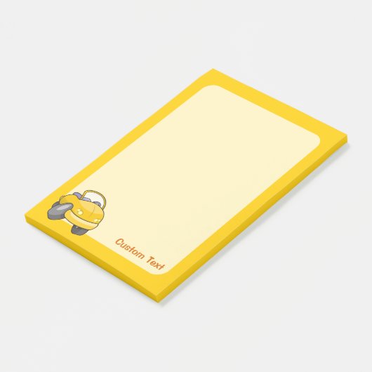 Gele Cartoon Post-it® Notes (Schuin)