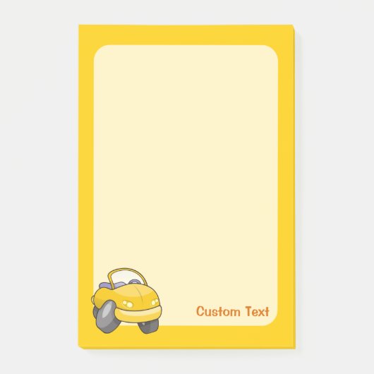 Gele Cartoon Post-it® Notes (Voorkant)