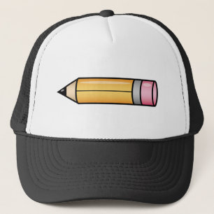 Gele Cartoon Potlood Trucker Pet